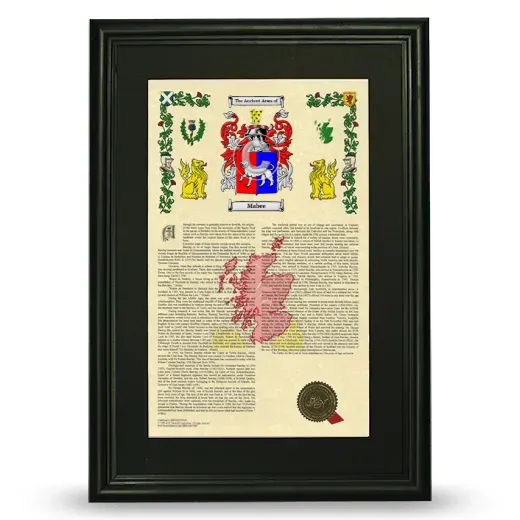 Mabee Deluxe Armorial Framed - Black