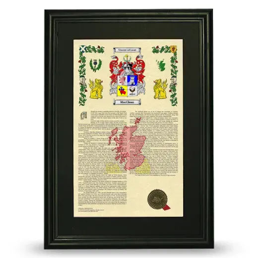 MacClean Deluxe Armorial Framed - Black