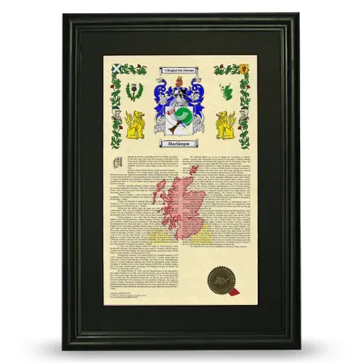 MacGregor Deluxe Armorial Framed - Black
