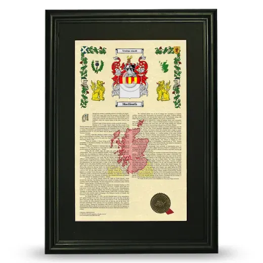 MacHeath Deluxe Armorial Framed - Black