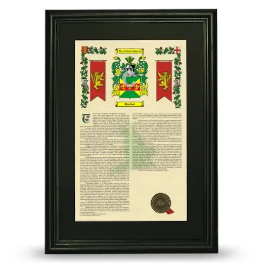 Machet Deluxe Armorial Framed - Black