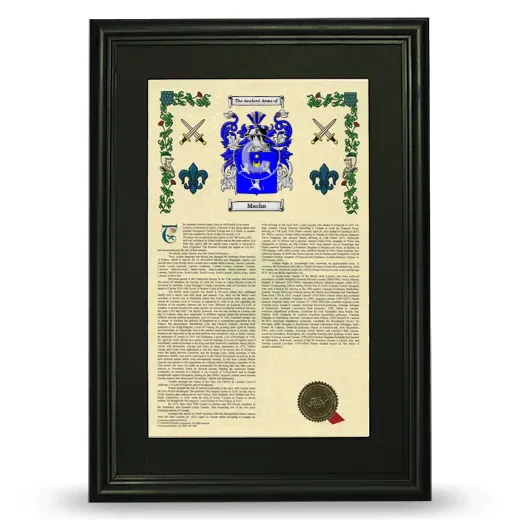 Macho Deluxe Armorial Framed - Black