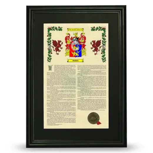 Madich Deluxe Armorial Framed - Black