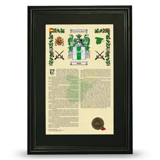 Maja Deluxe Armorial Framed - Black