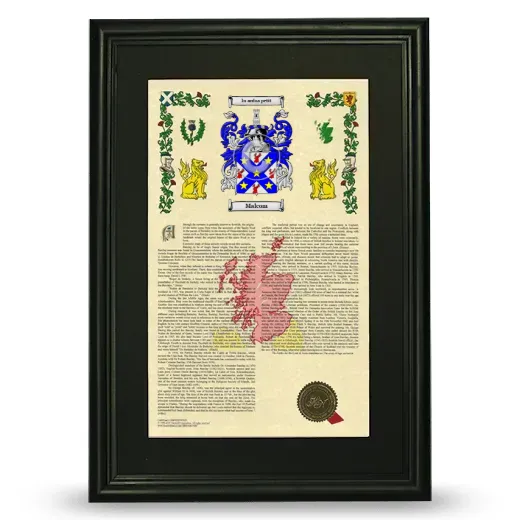 Malcom Deluxe Armorial Framed - Black