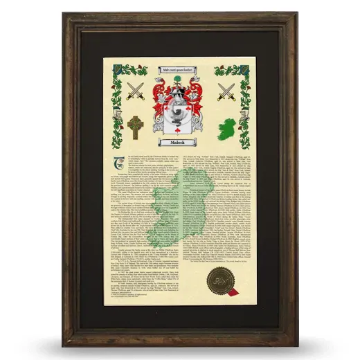 Malock Deluxe Armorial Framed - Brown