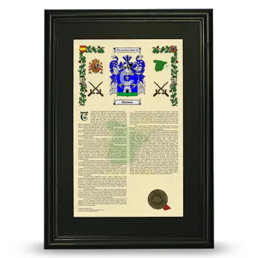 Marano Deluxe Armorial Framed - Black