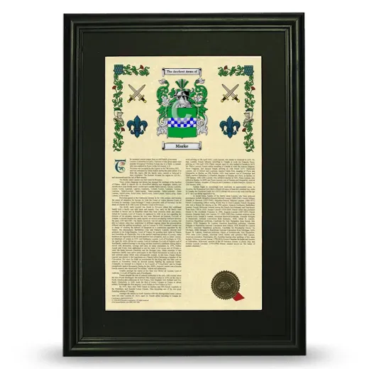 Marke Deluxe Armorial Framed - Black