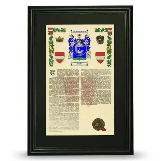 Marko Deluxe Armorial Framed - Black