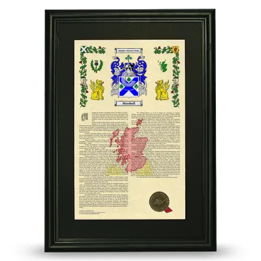 Marshall Deluxe Armorial Framed - Black