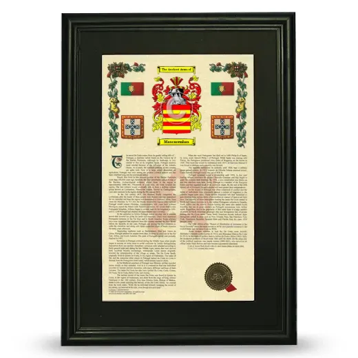 Mascarenhas Deluxe Armorial Framed - Black