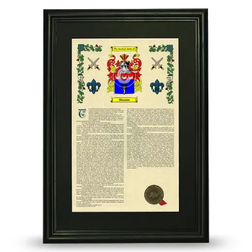 Massais Deluxe Armorial Framed - Black