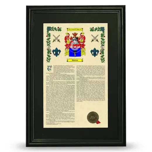 Massue Deluxe Armorial Framed - Black