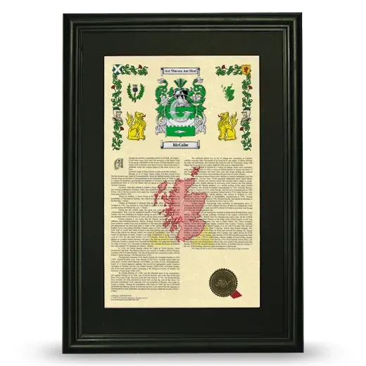 McCabe Deluxe Armorial Framed - Black