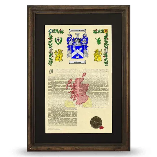 McCance Deluxe Armorial Framed - Brown