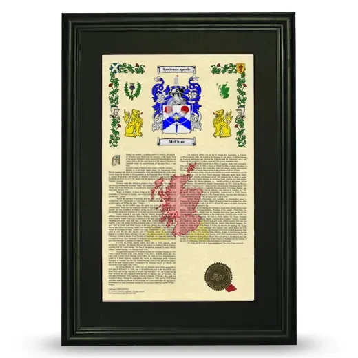 McClure Deluxe Armorial Framed - Black