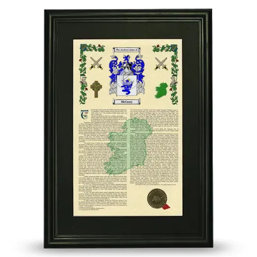McCrary Deluxe Armorial Framed - Black