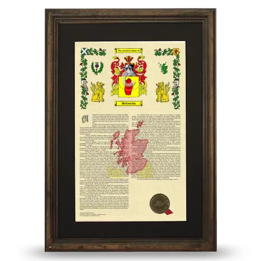 McGeachy Deluxe Armorial Framed - Brown