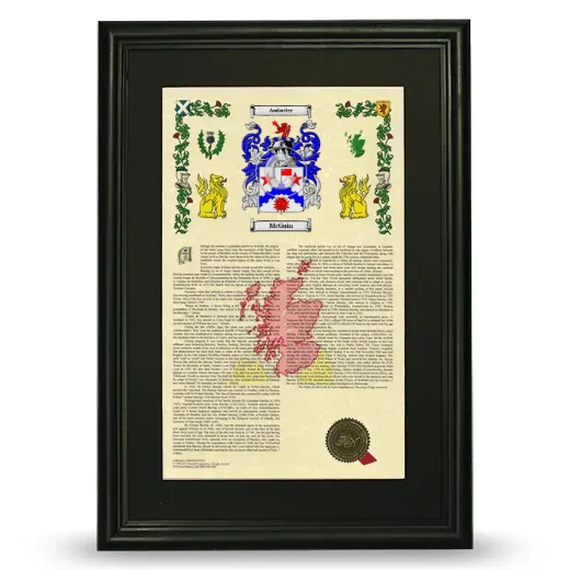 McGuin Deluxe Armorial Framed - Black
