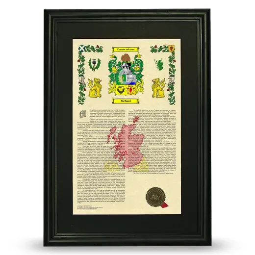 McNeel Deluxe Armorial Framed - Black