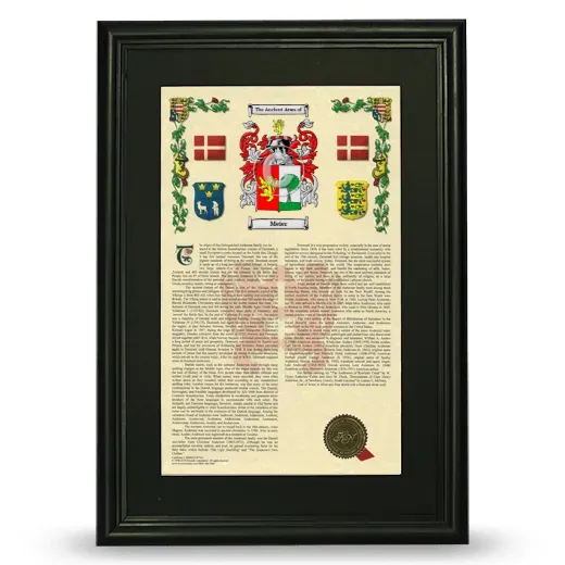 Meier Deluxe Armorial Framed - Black