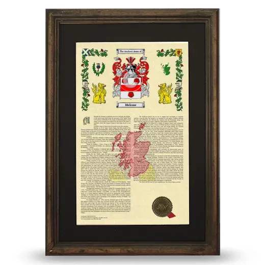 Melrose Deluxe Armorial Framed - Brown