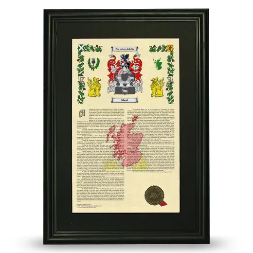 Ment Deluxe Armorial Framed - Black