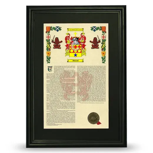Merced Deluxe Armorial Framed - Black