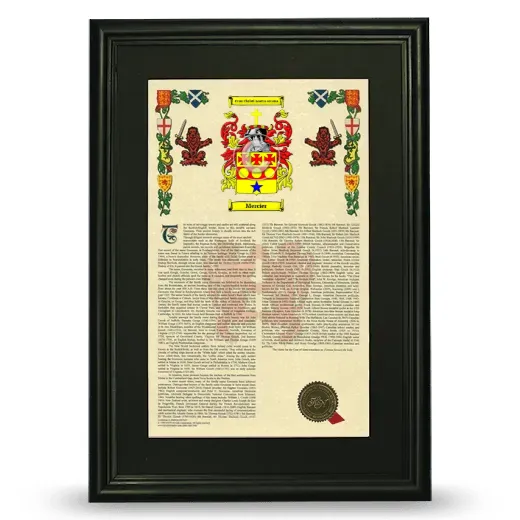 Mercier Deluxe Armorial Framed - Black