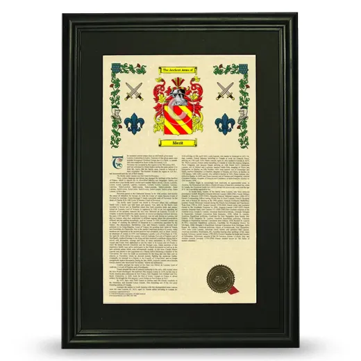 Merit Deluxe Armorial Framed - Black