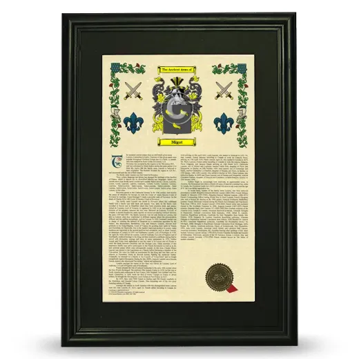 Migot Deluxe Armorial Framed - Black