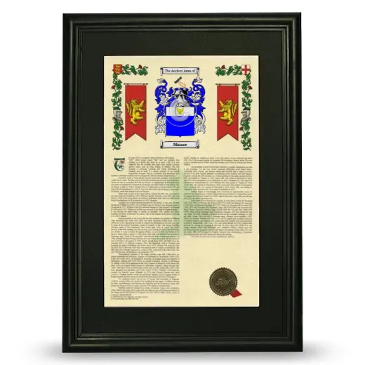 Minare Deluxe Armorial Framed - Black
