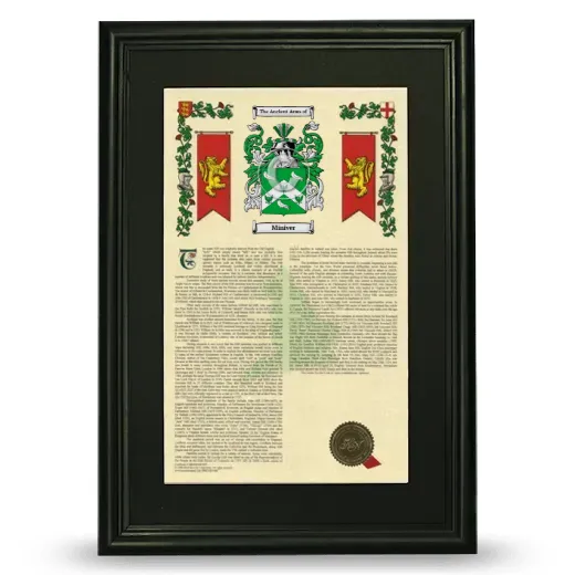 Miniver Deluxe Armorial Framed - Black