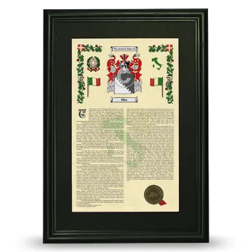 Mior Deluxe Armorial Framed - Black