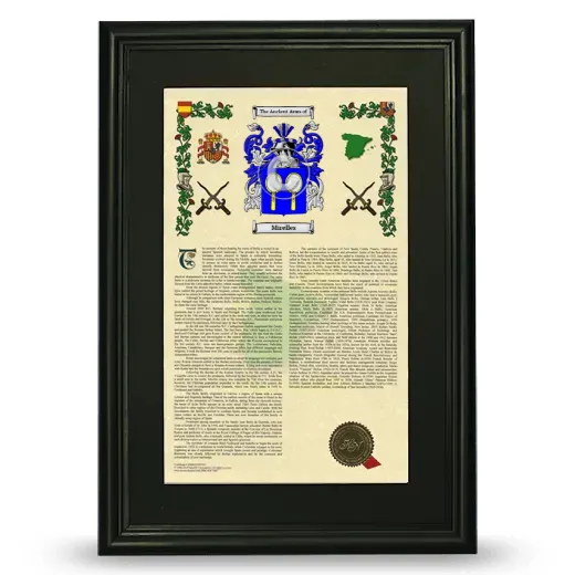 Mirelles Deluxe Armorial Framed - Black