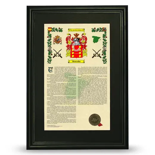 Moncadas Deluxe Armorial Framed - Black