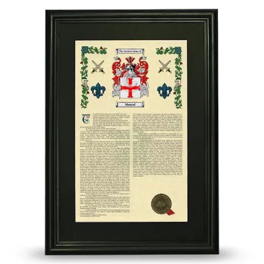 Moncel Deluxe Armorial Framed - Black