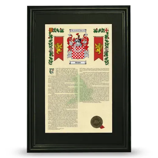 Monee Deluxe Armorial Framed - Black