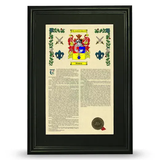 Monroy Deluxe Armorial Framed - Black