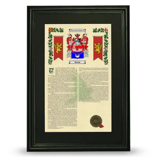 Moone Deluxe Armorial Framed - Black