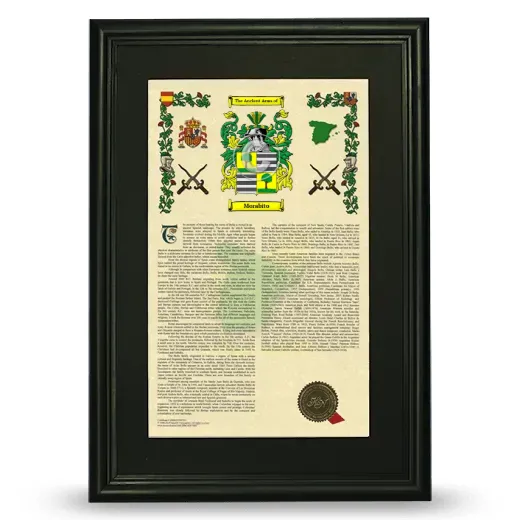 Morabito Deluxe Armorial Framed - Black