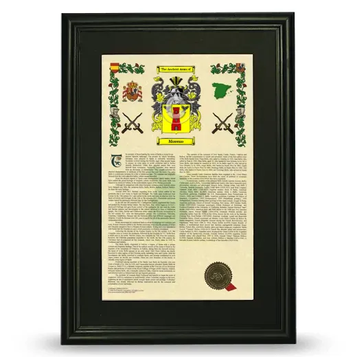 Moreno Deluxe Armorial Framed - Black