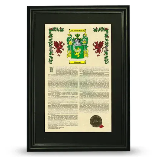 Morgant Deluxe Armorial Framed - Black