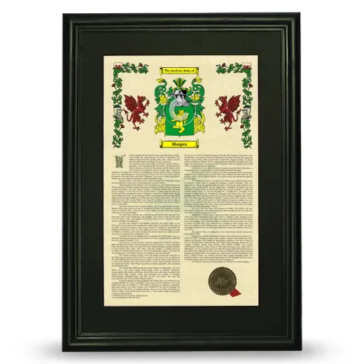 Morgen Deluxe Armorial Framed - Black