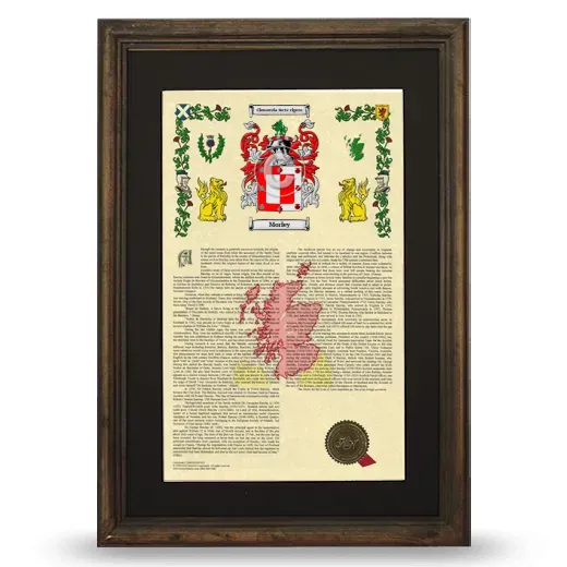 Morley Deluxe Armorial Framed - Brown
