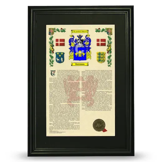 Mortensen Deluxe Armorial Framed - Black