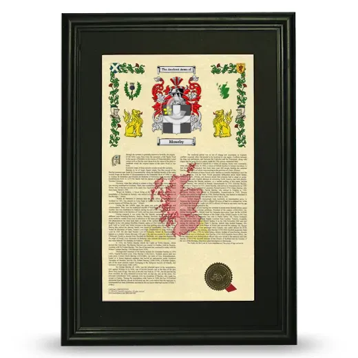 Moseby Deluxe Armorial Framed - Black