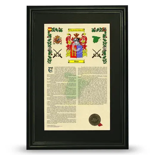 Moya Deluxe Armorial Framed - Black