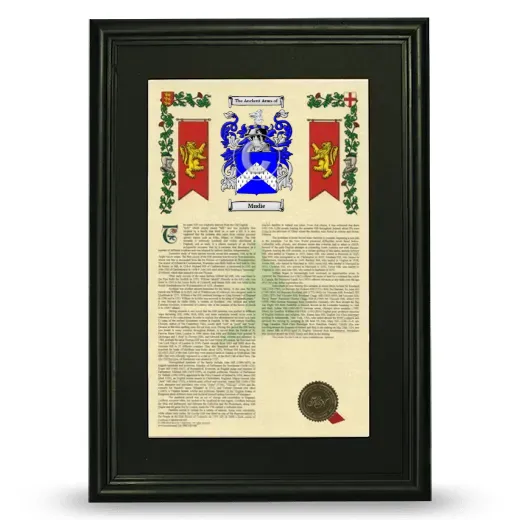 Mudie Deluxe Armorial Framed - Black