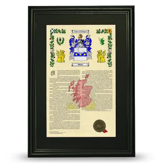 Muiry Deluxe Armorial Framed - Black